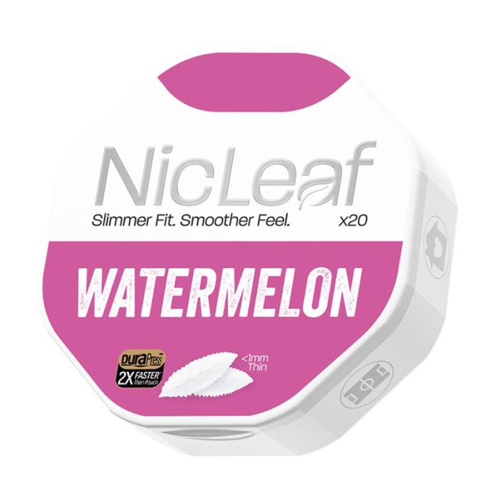 NicLeaf watermelon tub high strength on a white background